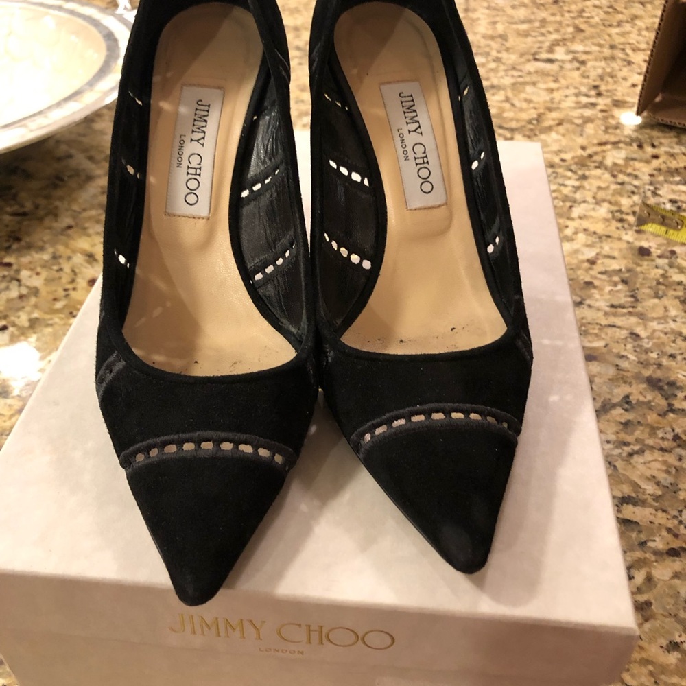 Jimmy Choo suede pumps